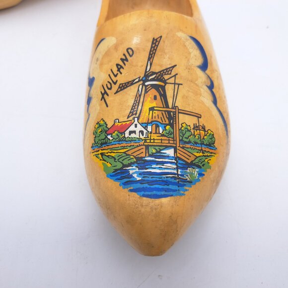 Pair of Dutch Wooden Clogs -Klompen - Picture 3 of 11